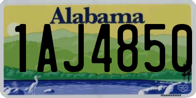 AL license plate 1AJ4850