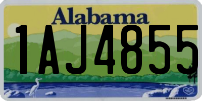 AL license plate 1AJ4855