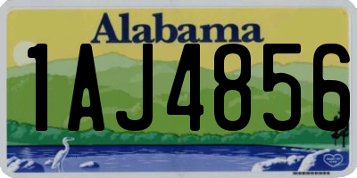 AL license plate 1AJ4856