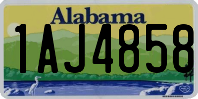 AL license plate 1AJ4858