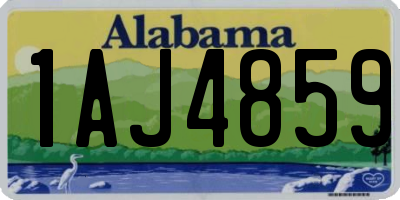 AL license plate 1AJ4859