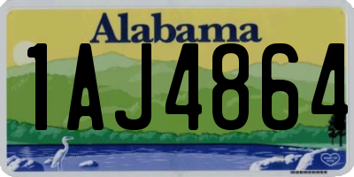 AL license plate 1AJ4864