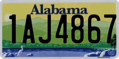 AL license plate 1AJ4867