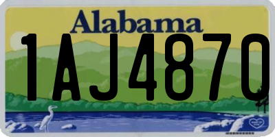 AL license plate 1AJ4870