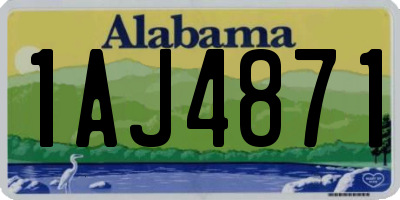 AL license plate 1AJ4871