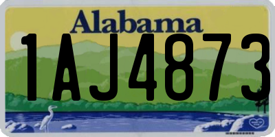 AL license plate 1AJ4873