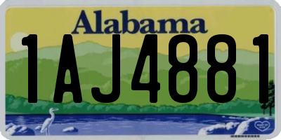 AL license plate 1AJ4881