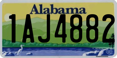 AL license plate 1AJ4882