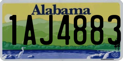 AL license plate 1AJ4883