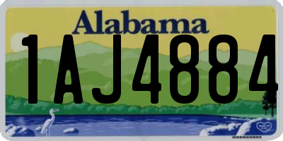 AL license plate 1AJ4884