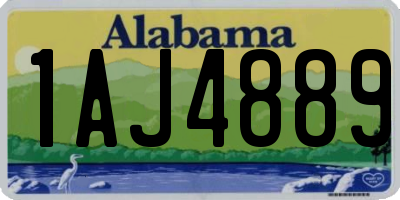 AL license plate 1AJ4889