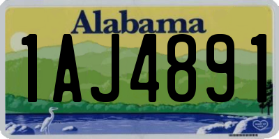 AL license plate 1AJ4891