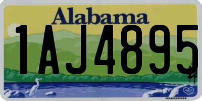 AL license plate 1AJ4895