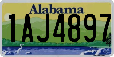 AL license plate 1AJ4897