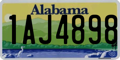 AL license plate 1AJ4898