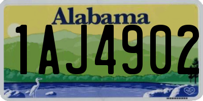 AL license plate 1AJ4902