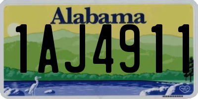 AL license plate 1AJ4911