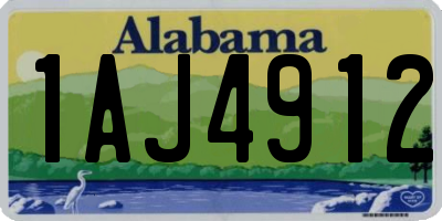 AL license plate 1AJ4912