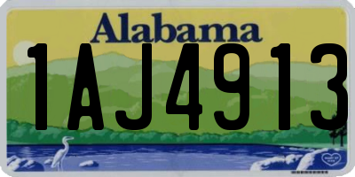 AL license plate 1AJ4913