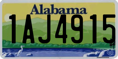 AL license plate 1AJ4915