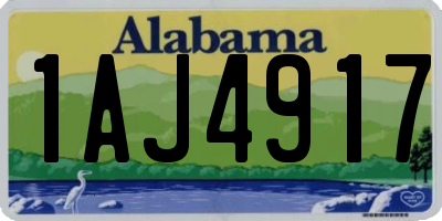 AL license plate 1AJ4917