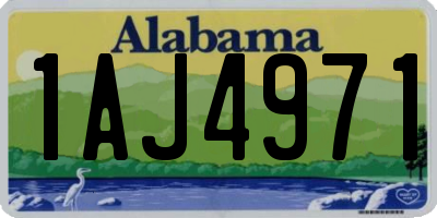 AL license plate 1AJ4971