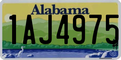 AL license plate 1AJ4975