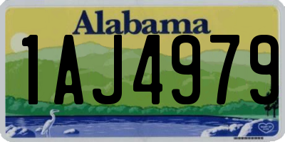 AL license plate 1AJ4979