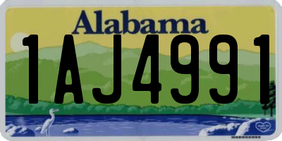 AL license plate 1AJ4991