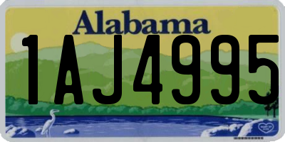 AL license plate 1AJ4995