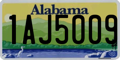 AL license plate 1AJ5009