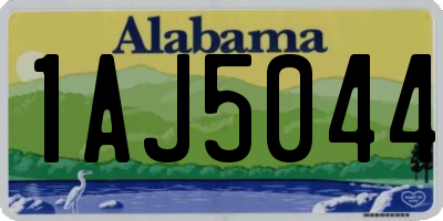 AL license plate 1AJ5044