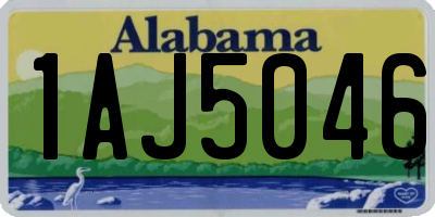 AL license plate 1AJ5046