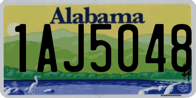 AL license plate 1AJ5048