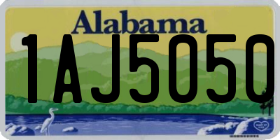 AL license plate 1AJ5050