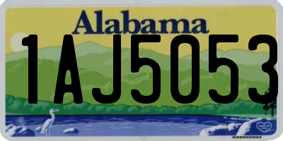 AL license plate 1AJ5053
