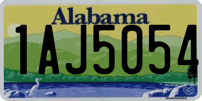 AL license plate 1AJ5054