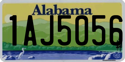 AL license plate 1AJ5056