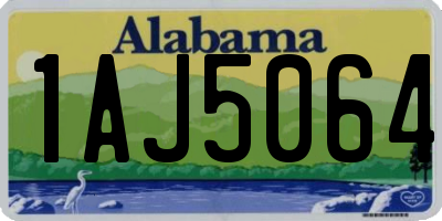 AL license plate 1AJ5064