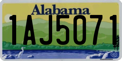 AL license plate 1AJ5071