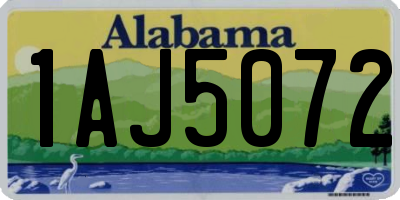 AL license plate 1AJ5072