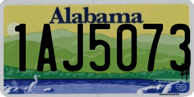 AL license plate 1AJ5073