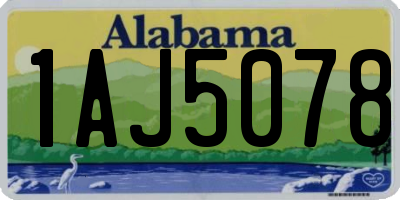 AL license plate 1AJ5078