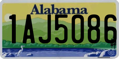 AL license plate 1AJ5086