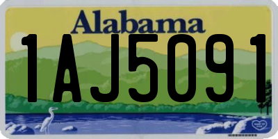 AL license plate 1AJ5091