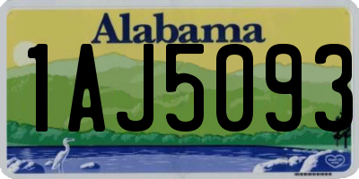 AL license plate 1AJ5093
