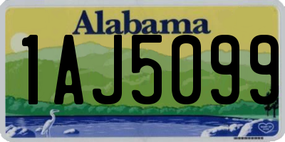 AL license plate 1AJ5099