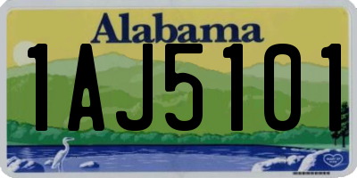 AL license plate 1AJ5101