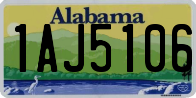 AL license plate 1AJ5106