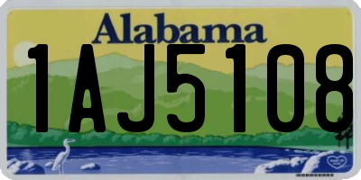 AL license plate 1AJ5108